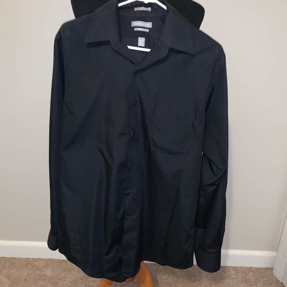 🔱👔Men’s Black Dress Shirt 👔🔱